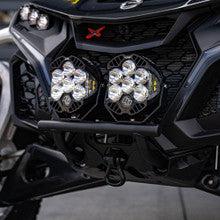 Can-Am Maverick R Push Bar Bumper Kits-Lighting Kit-Baja Designs-XL Pro-Driving Combo-Clear-Black Market UTV