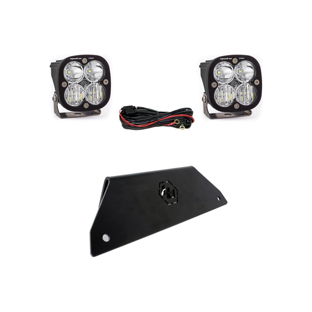 Squadron Pro Bumper Lower Mount Light Kit for Polaris RZR 2020+-Lighting Kit-Baja Designs-Clear-Black Market UTV