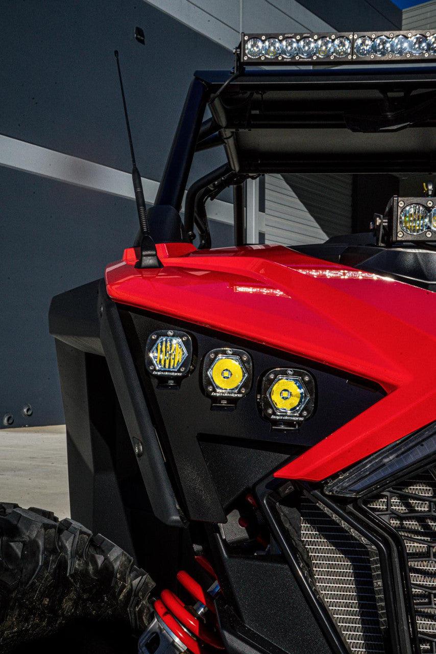 S1 TRIPLE LED HEADLIGHT KIT FOR RZR PRO / TURBO R S1-Lighting Kit-Baja Designs-Black Market UTV