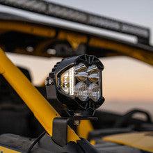 Can-Am Maverick R LP4 A-Pillar Kit-Lighting Pods-Baja Designs-Driving/Combo-Clear-Black Market UTV