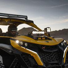 Can-Am Maverick R 10" OnX6+ Shock Tower Kit-Light Bars-Baja Designs-Driving/Combo-Amber-Black Market UTV