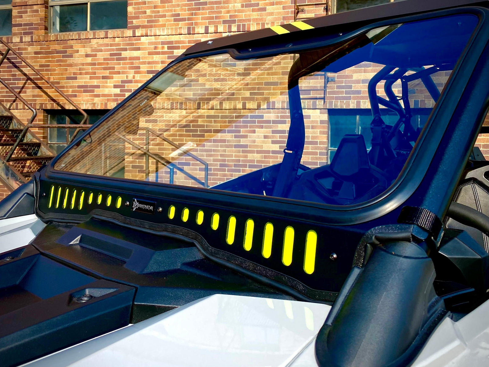 Polaris RZR Pro XP/Turbo R (2020-2024) Vented Glass Windshield-Bent Metal Off-Road-Black-Black-Black Market UTV