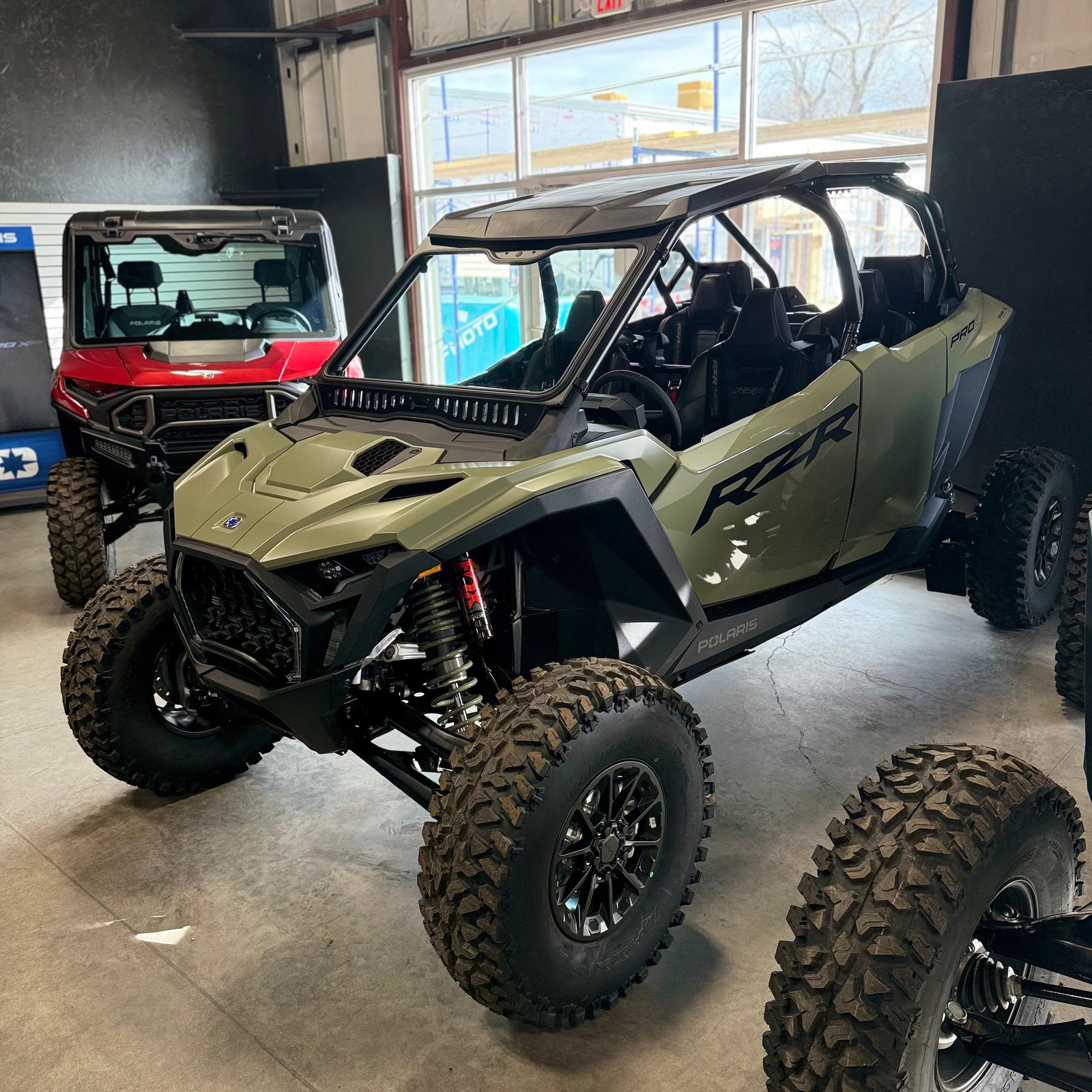 Polaris RZR Pro XP/Pro S (2025+) Vented Glass Windshield-Bent Metal Off-Road-Black-Black-Black Market UTV