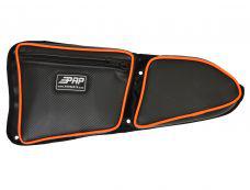 POLARIS RZR DOOR BAG WITH KNEE PAD-Door Bags-PRP Seats-Driver-210-Carbon Fiber Black Vinyl-Black Market UTV