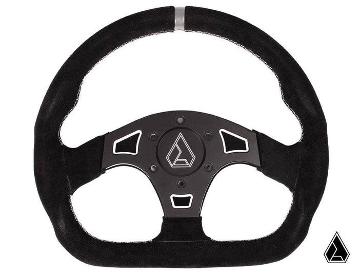ASSAULT INDUSTRIES SUEDE BALLISTIC &quot;D&quot; STEERING WHEEL (UNIVERSAL)-Steering Wheel-Assault Industries-Raw-Black Market UTV