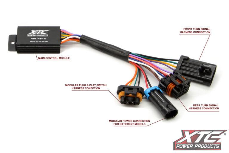 CAN AM MAVERICK R SELF-CANCELING TURN SIGNAL SYSTEM WITH HORN-Switch-XTC-Black Market UTV