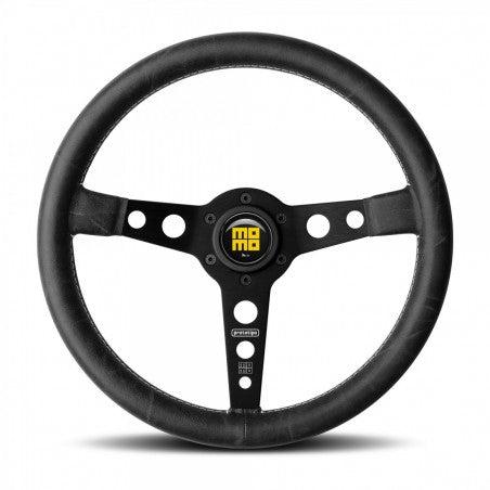 momo race 35π Momo Race Steering Wheel - Black Leather/Anthracite Spokes