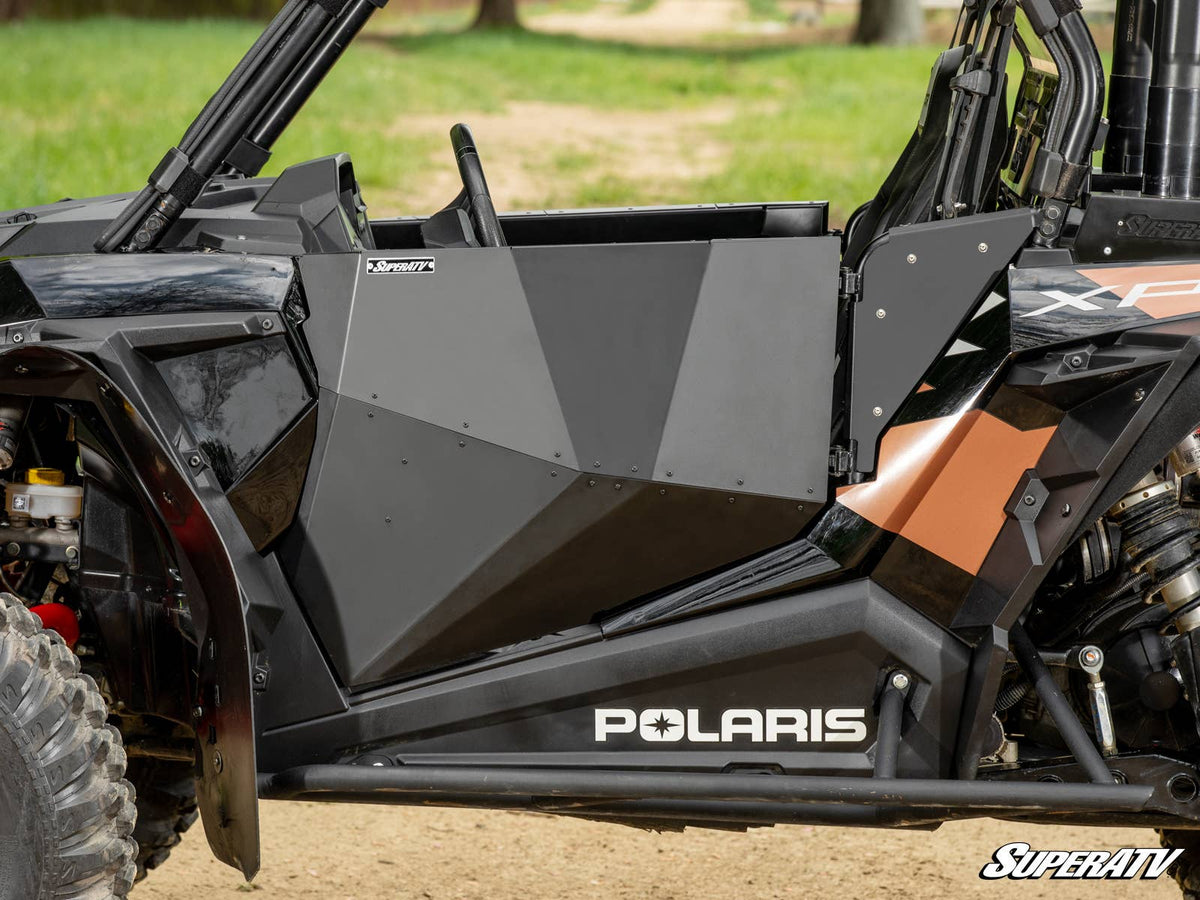 POLARIS RZR SIDE PANELS-Doors-Super ATV-Aluminum - Flat Black-Black Market UTV