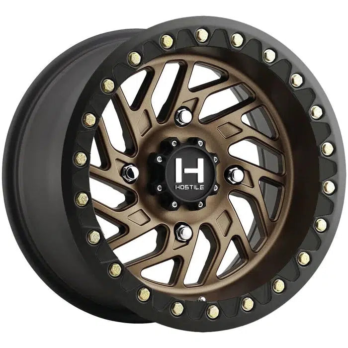 H316 JIGSAW UTV BEADLOCK WHEEL (MATTE BRONZE)-Wheels-Hostile-15x10 (0mm)-4x137-Black Market UTV