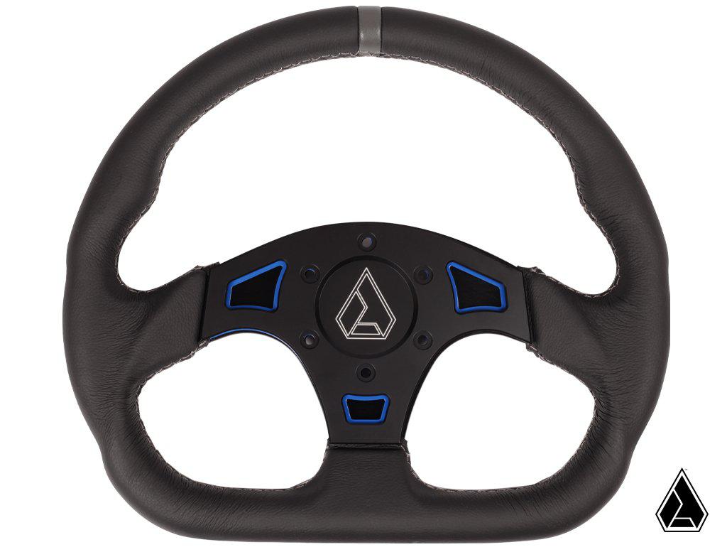 Assault Ind. Ballistic &quot;D&quot; V2 Steering Wheel-Steering Wheel-Assault Industries-Blue-Black Market UTV