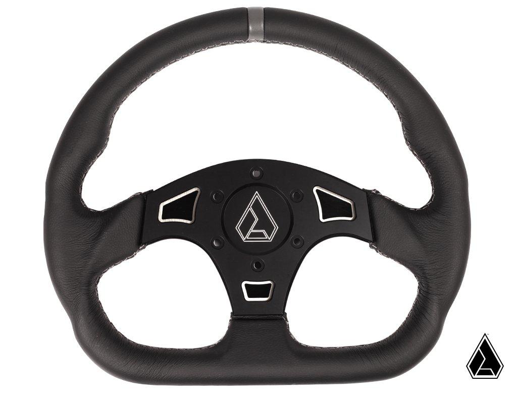 Assault Ind. Ballistic &quot;D&quot; V2 Steering Wheel-Steering Wheel-Assault Industries-Gray-Black Market UTV