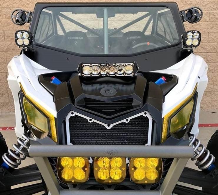 Can-Am, Maverick X3, OnX6+ Shock Mount Kit, OnX6 Hybrid 10"-Lighting Kit-Baja Designs-Black Market UTV