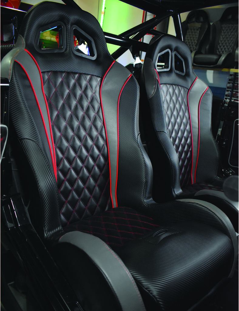 CARBON EDITION DAYTONA SEATS-Seat-Aces Racing-Black/Black-Can Am X3-Black Market UTV