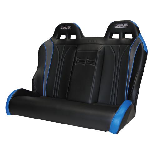 Simpson Rear Vortex Bench - Can-am X3 Maxx-Seats & Harness-Simpson-Black/Black-Black Market UTV