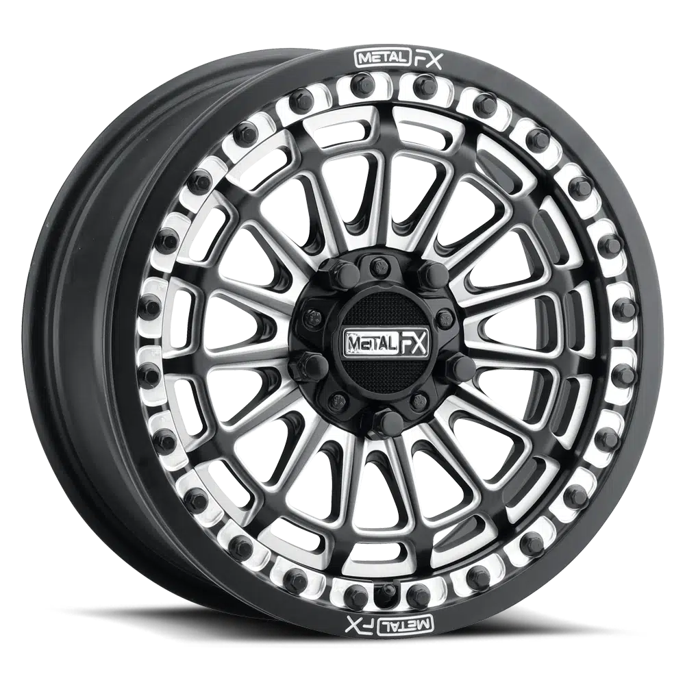 DELTA R BEADLOCK - POLARIS RZR PRO R-Wheels-Metal FX Offroad-15x7 - 5x114.3-Satin Black Contract Cut-Black Market UTV