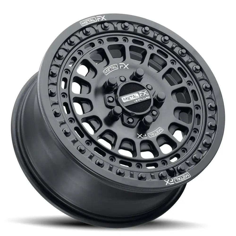 HITMAN R BEADLOCK - POLARIS RZR PRO R-Wheels-Metal FX Offroad-15x7 - 5x114.3-Satin Black-Black Market UTV