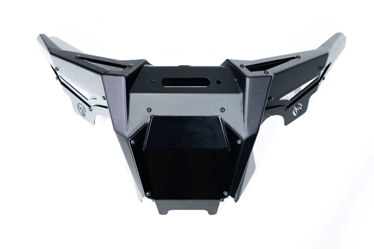 2020-2024 Polaris RZR Pro XP Volt Series Winch Front Bumper-WINCH BUMPER-Elektric Offroad Design-Baja Designs 10&quot; OnX6+ Led Bar Driving/Combo Clear [pn #451003](+$442.95)-Elektric Offroad Designs UTV Winch Fairlead and Hook Gun Metal [WFL110004] ($135.00)-On/Off Wiring Harness - OnX6 (10&quot;-20&quot;) / S8 (10&quot;-30&quot;) / XL Sport/XL Pro - Universal [pn#640115] (+$30.95)-Black Market UTV