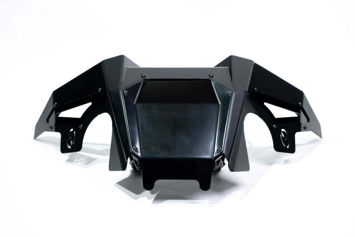 2020-2024 Polaris RZR Pro XP Volt Series Winch Front Bumper-WINCH BUMPER-Elektric Offroad Design-Baja Designs 10&quot; OnX6+ Led Bar Driving/Combo Clear [pn #451003](+$442.95)-Elektric Offroad Designs UTV Winch Fairlead and Hook Gun Metal [WFL110004] ($135.00)-On/Off Wiring Harness - OnX6 (10&quot;-20&quot;) / S8 (10&quot;-30&quot;) / XL Sport/XL Pro - Universal [pn#640115] (+$30.95)-Black Market UTV