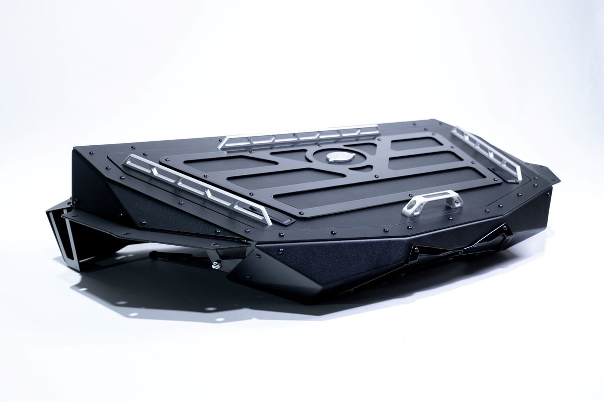 2017-2024 Can Am X3 Maverick Volt Series Baja Bed Box-Storage-Elektric Offroad Design-Black Market UTV