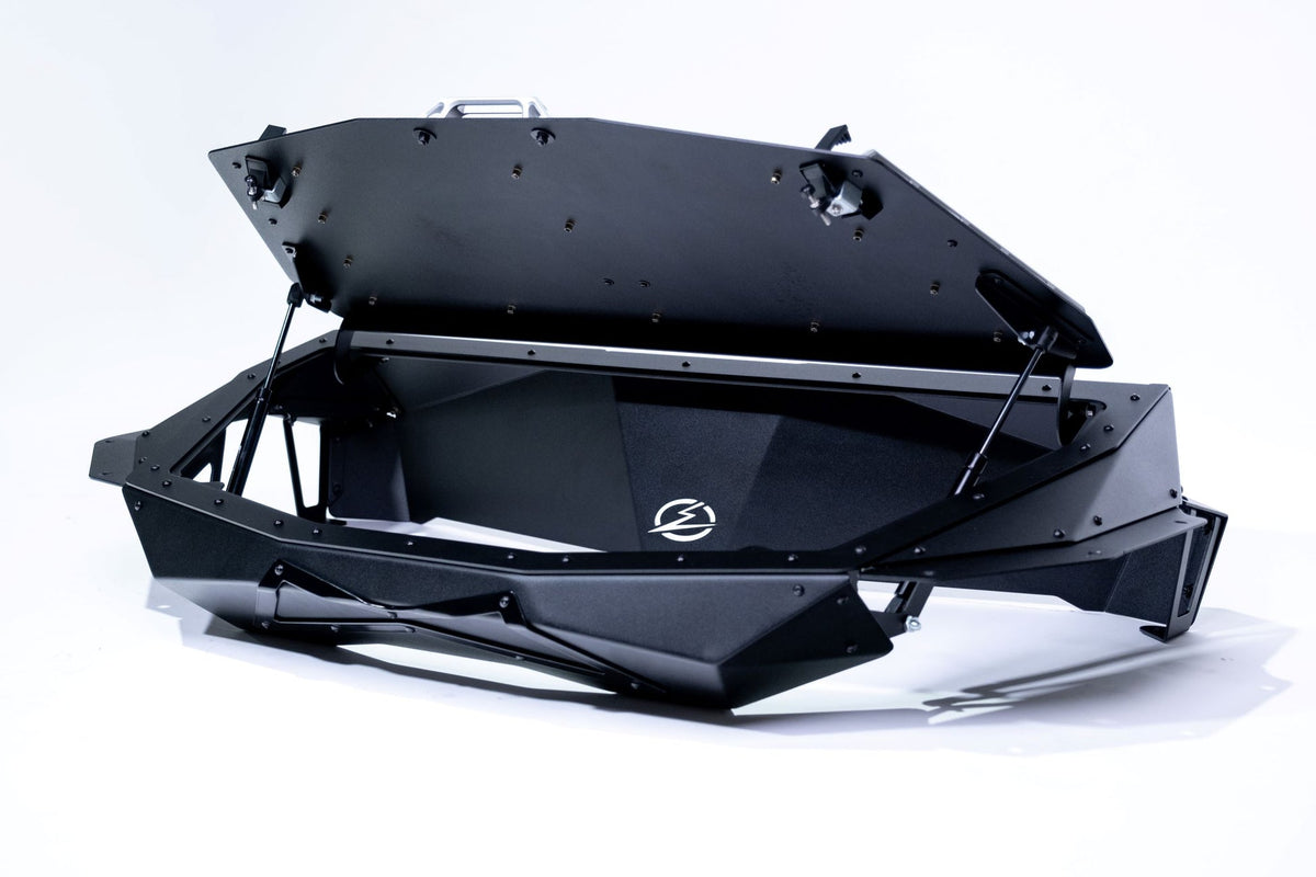 2017-2024 Can Am X3 Maverick Volt Series Baja Bed Box-Storage-Elektric Offroad Design-Black Market UTV