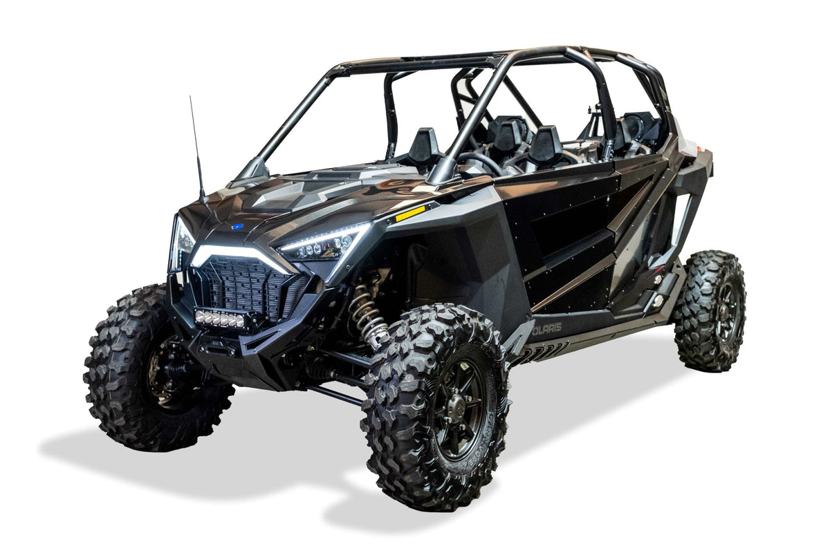 2020-2024 Polaris RZR Pro XP Volt Series Winch Front Bumper-WINCH BUMPER-Elektric Offroad Design-Baja Designs 10&quot; OnX6+ Led Bar Driving/Combo Clear [pn #451003](+$442.95)-Elektric Offroad Designs UTV Winch Fairlead and Hook Gun Metal [WFL110004] ($135.00)-On/Off Wiring Harness - OnX6 (10&quot;-20&quot;) / S8 (10&quot;-30&quot;) / XL Sport/XL Pro - Universal [pn#640115] (+$30.95)-Black Market UTV