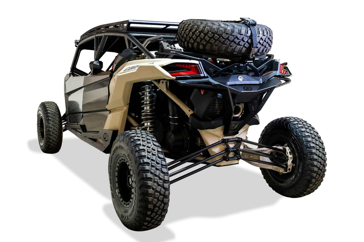 2017-2024 Can Am X3 Maverick Volt Series Baja Spare Tire Rack-Spare Tire Rack-Elektric Offroad Design-Black Market UTV