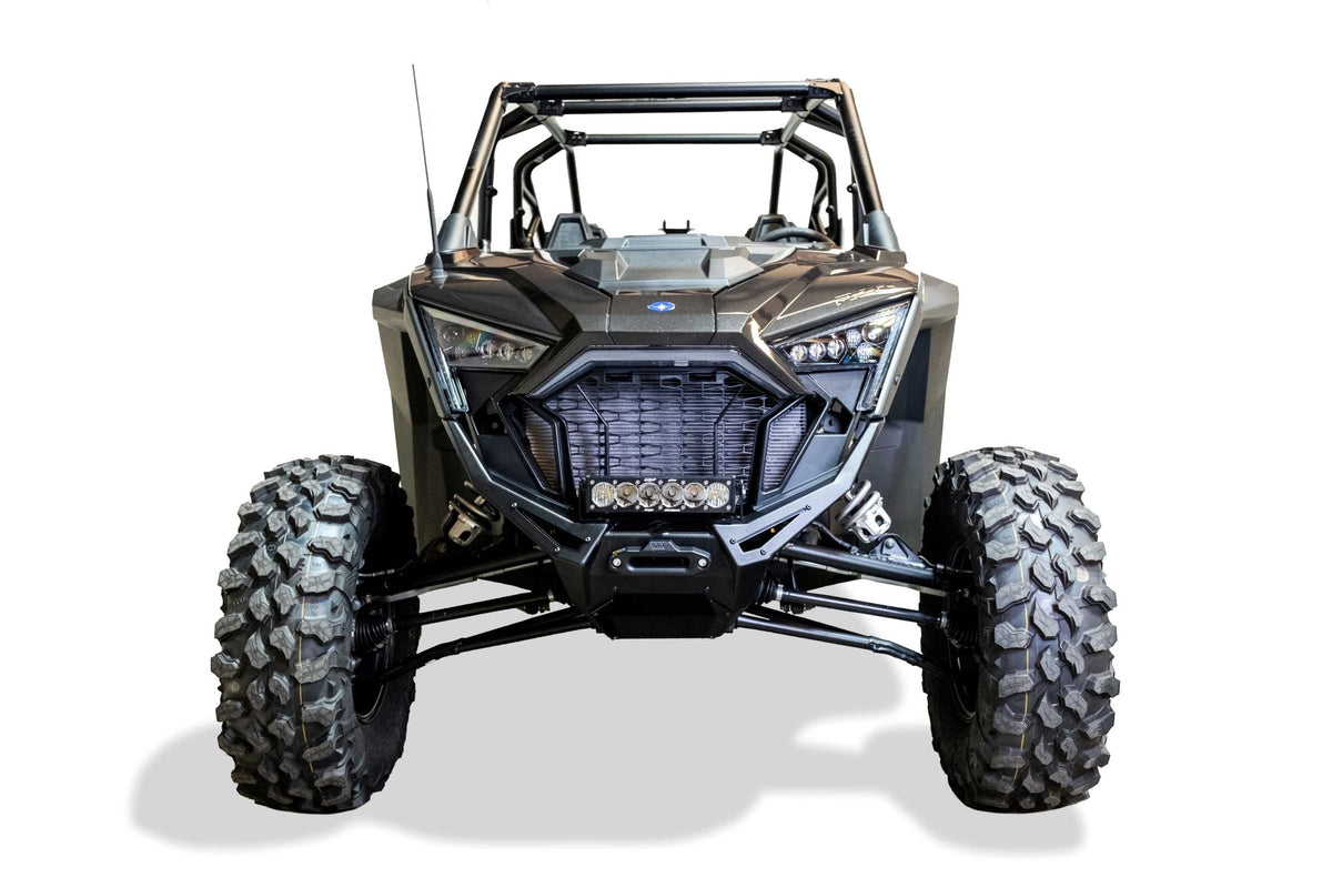 2020-2024 Polaris RZR Pro XP Volt Series Winch Front Bumper-WINCH BUMPER-Elektric Offroad Design-Baja Designs 10&quot; OnX6+ Led Bar Driving/Combo Clear [pn #451003](+$442.95)-Elektric Offroad Designs UTV Winch Fairlead and Hook Gun Metal [WFL110004] ($135.00)-On/Off Wiring Harness - OnX6 (10&quot;-20&quot;) / S8 (10&quot;-30&quot;) / XL Sport/XL Pro - Universal [pn#640115] (+$30.95)-Black Market UTV