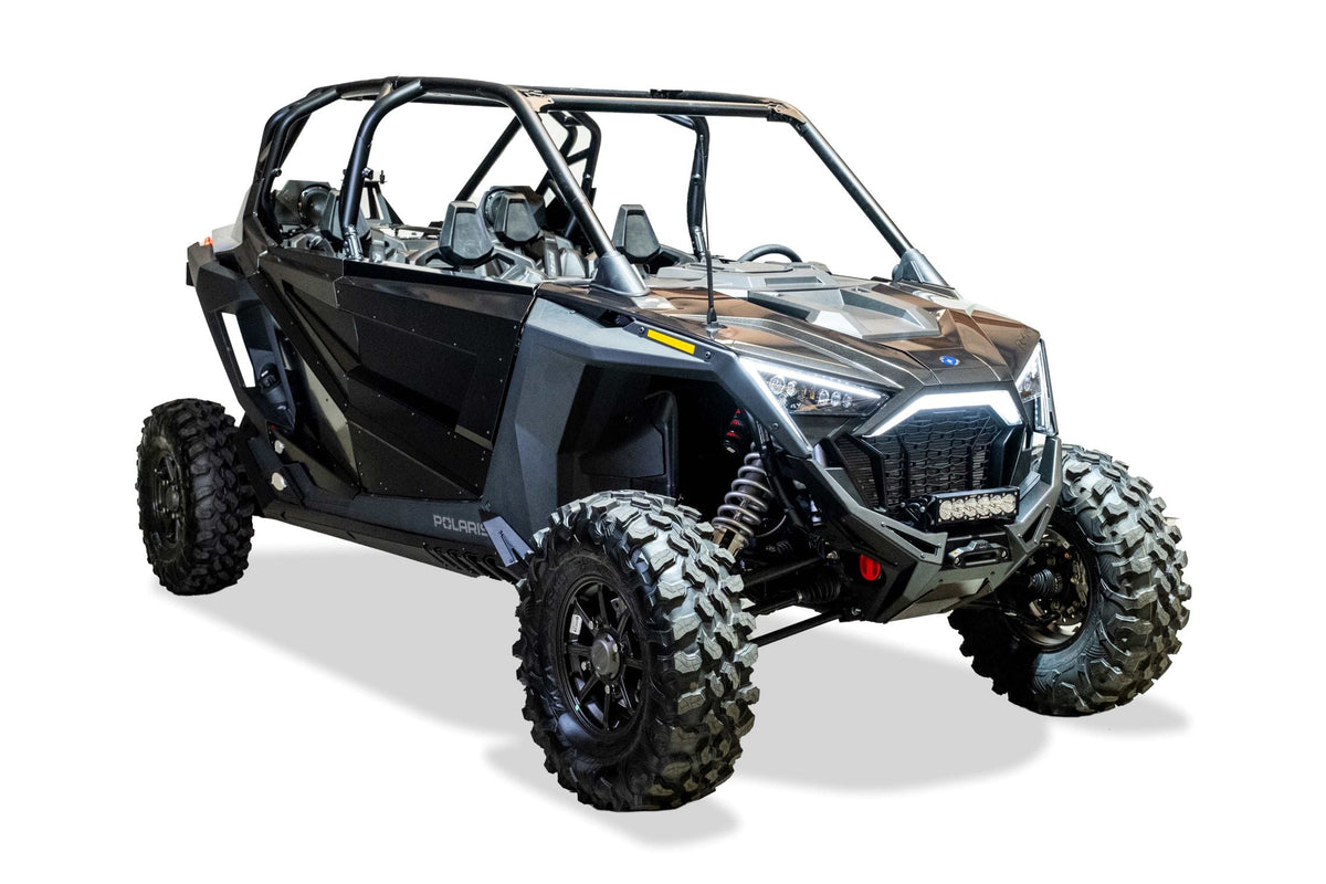 2020-2024 Polaris RZR Pro XP Volt Series Winch Front Bumper-WINCH BUMPER-Elektric Offroad Design-Baja Designs 10&quot; OnX6+ Led Bar Driving/Combo Clear [pn #451003](+$442.95)-Elektric Offroad Designs UTV Winch Fairlead and Hook Gun Metal [WFL110004] ($135.00)-On/Off Wiring Harness - OnX6 (10&quot;-20&quot;) / S8 (10&quot;-30&quot;) / XL Sport/XL Pro - Universal [pn#640115] (+$30.95)-Black Market UTV