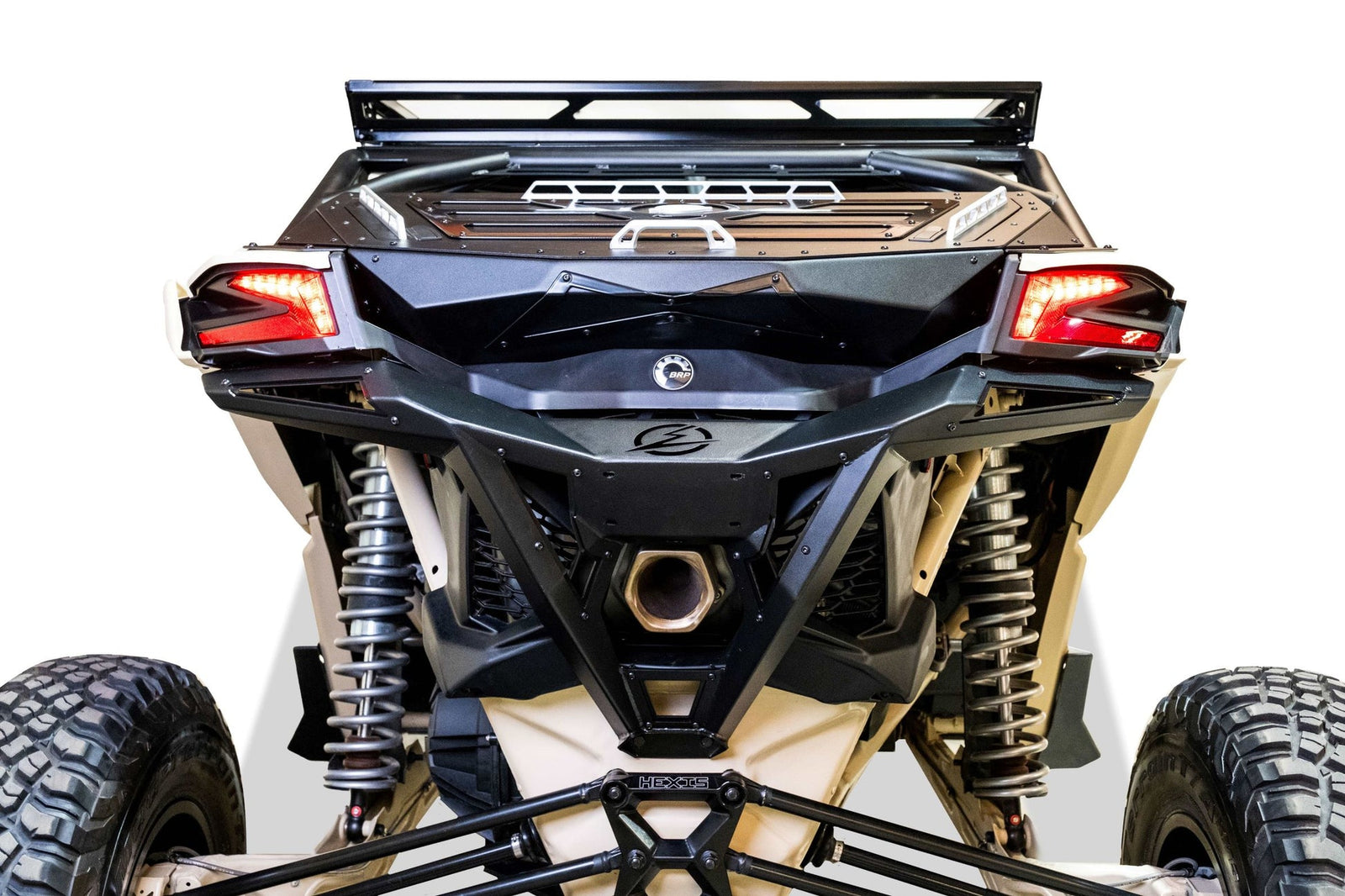 2017-2024 Can Am X3 Maverick Volt Series Rear Bumper-WINCH BUMPER-Elektric Offroad Design-Black Market UTV