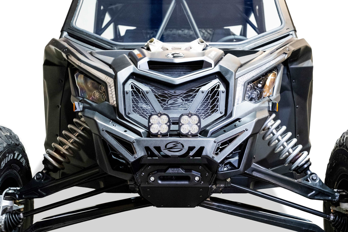 2024 to Current Maverick R Volt Front Winch Bumper-WINCH BUMPER-Elektric Offroad Design-Black Market UTV