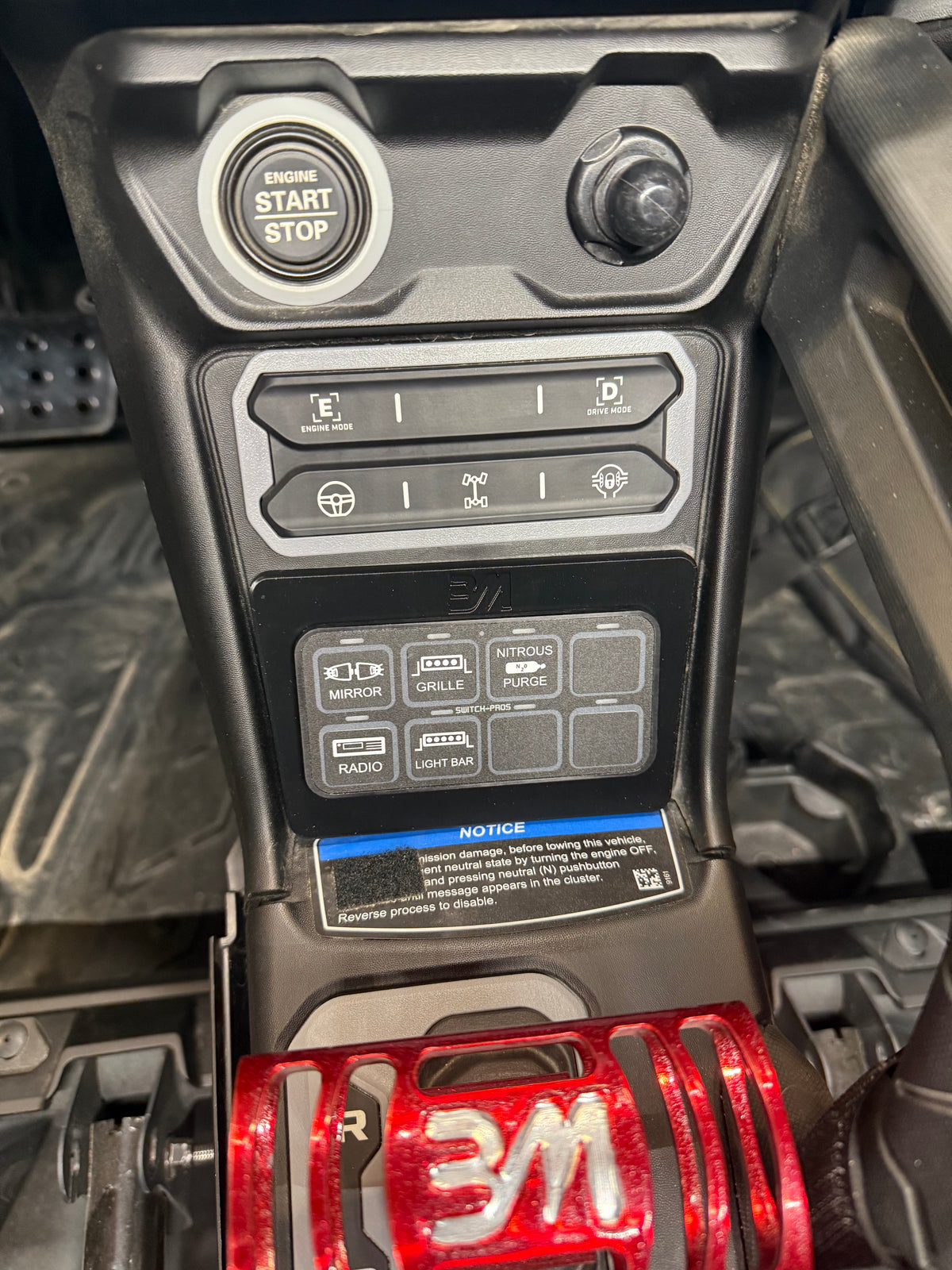 Maverick R Switch Pro (SP-9100) Mount-Black Market UTV-Plastic-No Switch-Pro SP9100-Black Market UTV