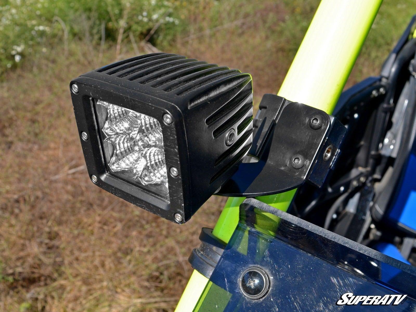 3" x 1.5" Single-Row LED Cube Lights-LED Light-Super ATV-1.75 inch Cage Mount (See Fitment)-Black Market UTV