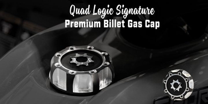 Quad Logic Signature RZR Premium Billet Gas Cap-gas-Quad-Logic-Black Market UTV