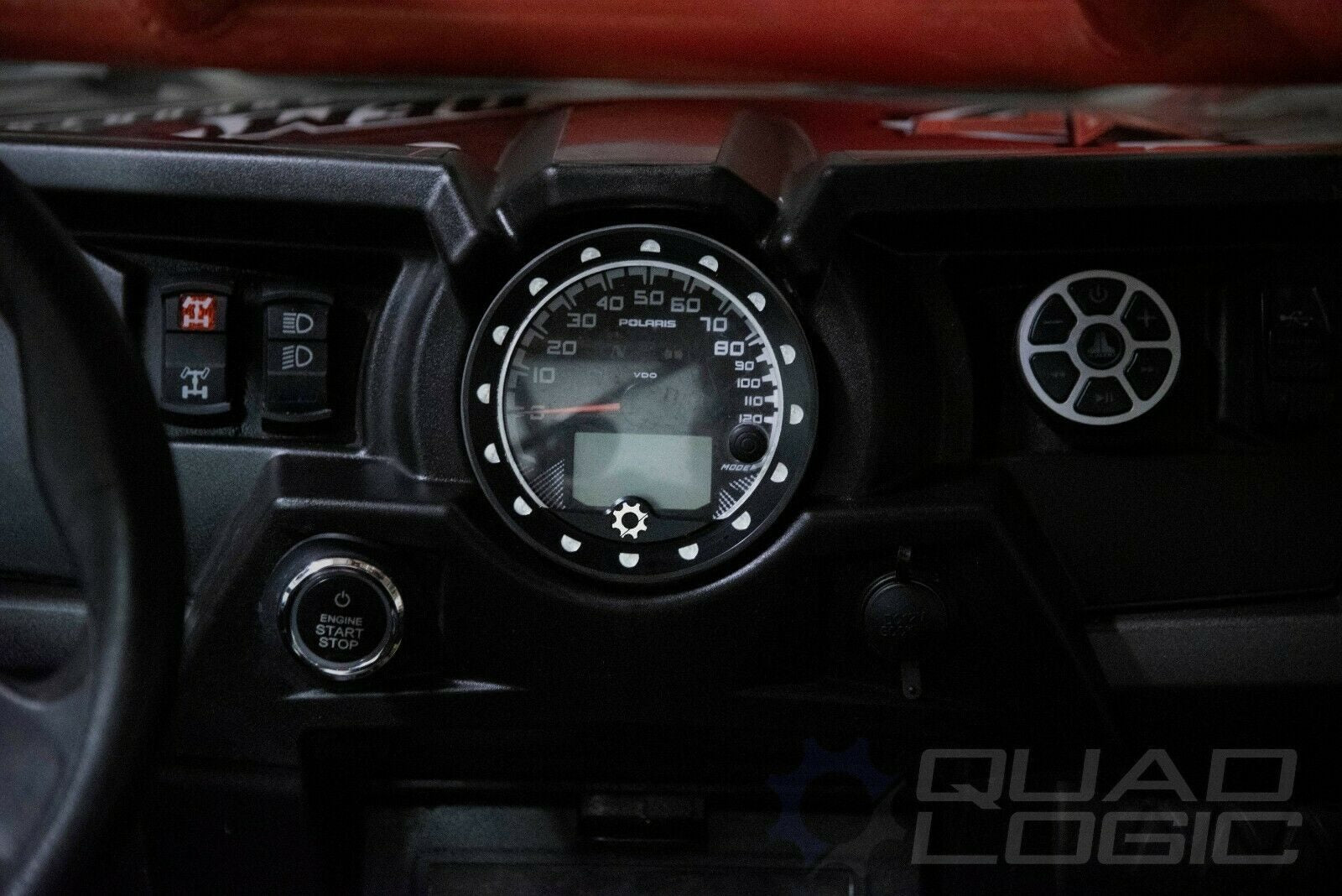 Quad Logic Signature Premium Billet RZR 1000 Dash Gauge Bezel