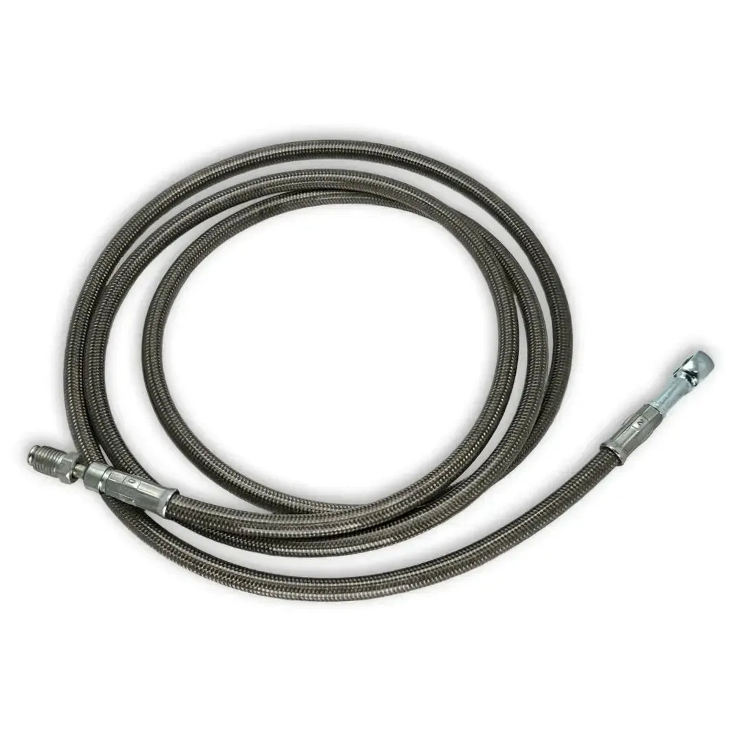 RZR XP 1000 Left Rear Brake Line-UTV Steel Braided Brake Line-Quad-Logic-Black Market UTV