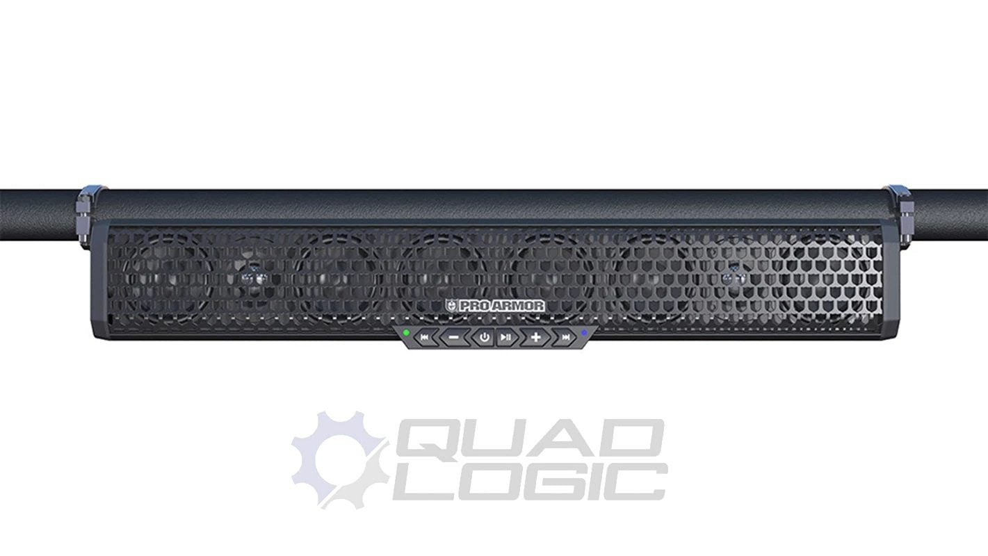 PRO ARMOR 8 Speaker Soundbar with Bluetooth-Audio-Quad-Logic-Black Market UTV