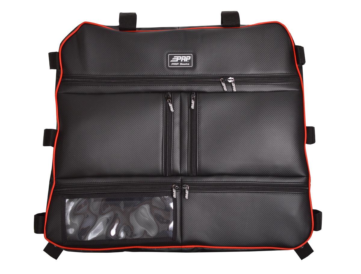 RZR 1000 OVERHEAD STORAGE BAG-storage bag-PRP Seats-214-Carbon Fiber Red Vinyl-Black Market UTV