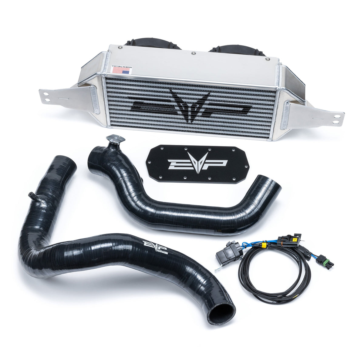 EVP Air-to-Air Dual-Fan Intercooler for Polaris RZR XP Turbo &amp; Turbo S-Intercooler-EVP-Black Market UTV