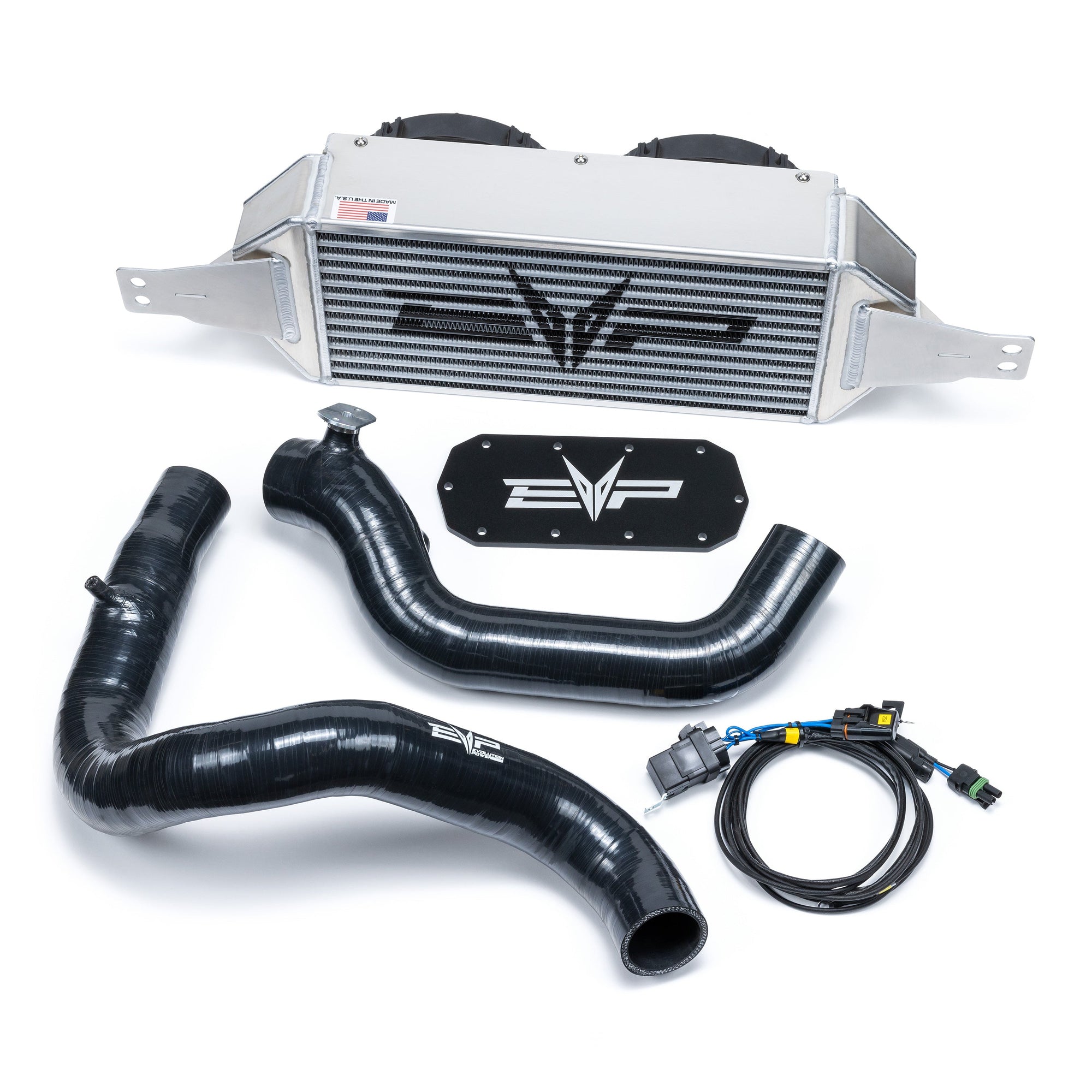 EVP Air-to-Air Dual-Fan Intercooler for Polaris RZR XP Turbo & Turbo S-Intercooler-EVP-Black Market UTV