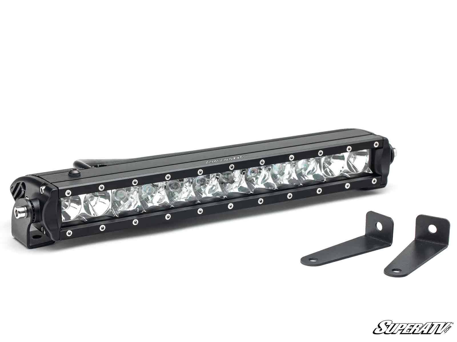 12" LED SINGLE-ROW LIGHT BAR-Super ATV-No I will use the included brackets. (Universal)-Black Market UTV