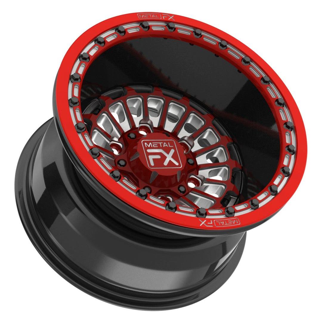 Delta 6R Forged Beadlock Wheel (3-Piece)-Wheels-Metal FX Offroad-15x8 | -13mm/3.5+4.5 | 6x139.7-RAW-Black Market UTV