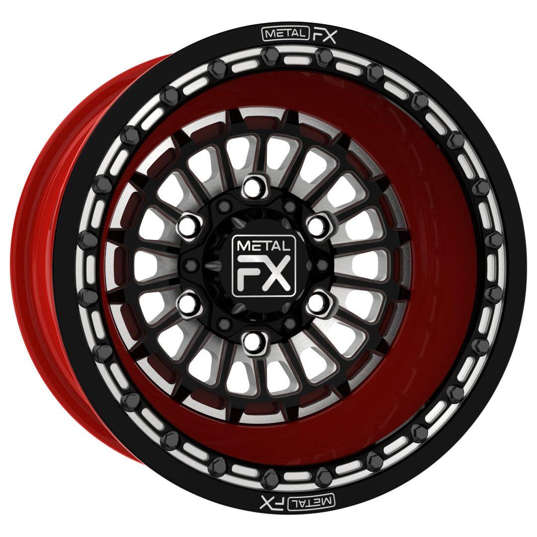 Delta 6R Forged Beadlock Wheel (3-Piece)-Wheels-Metal FX Offroad-15x8 | -13mm/3.5+4.5 | 6x139.7-RAW-Black Market UTV