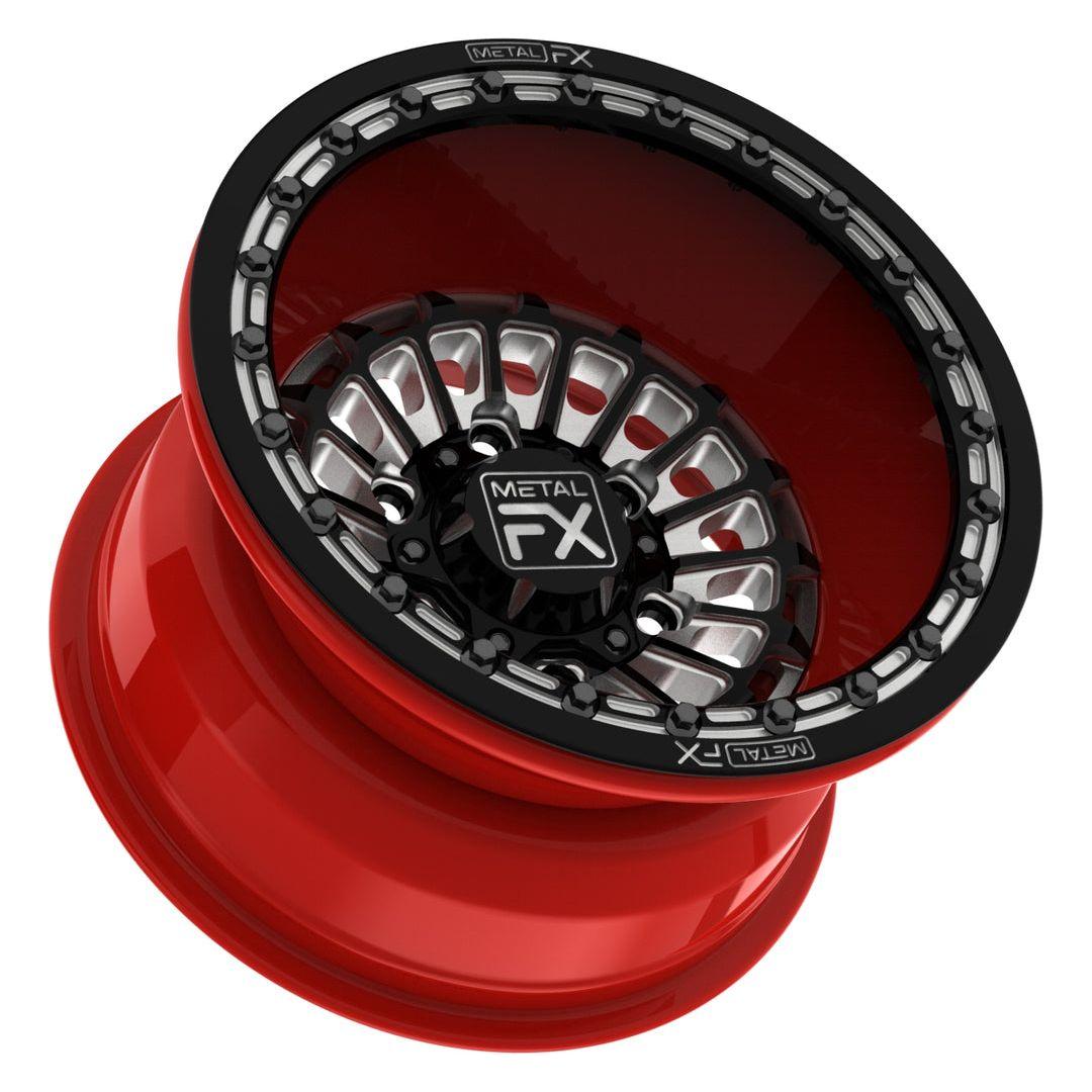 Delta 6R Forged Beadlock Wheel (3-Piece)-Wheels-Metal FX Offroad-15x8 | -13mm/3.5+4.5 | 6x139.7-RAW-Black Market UTV