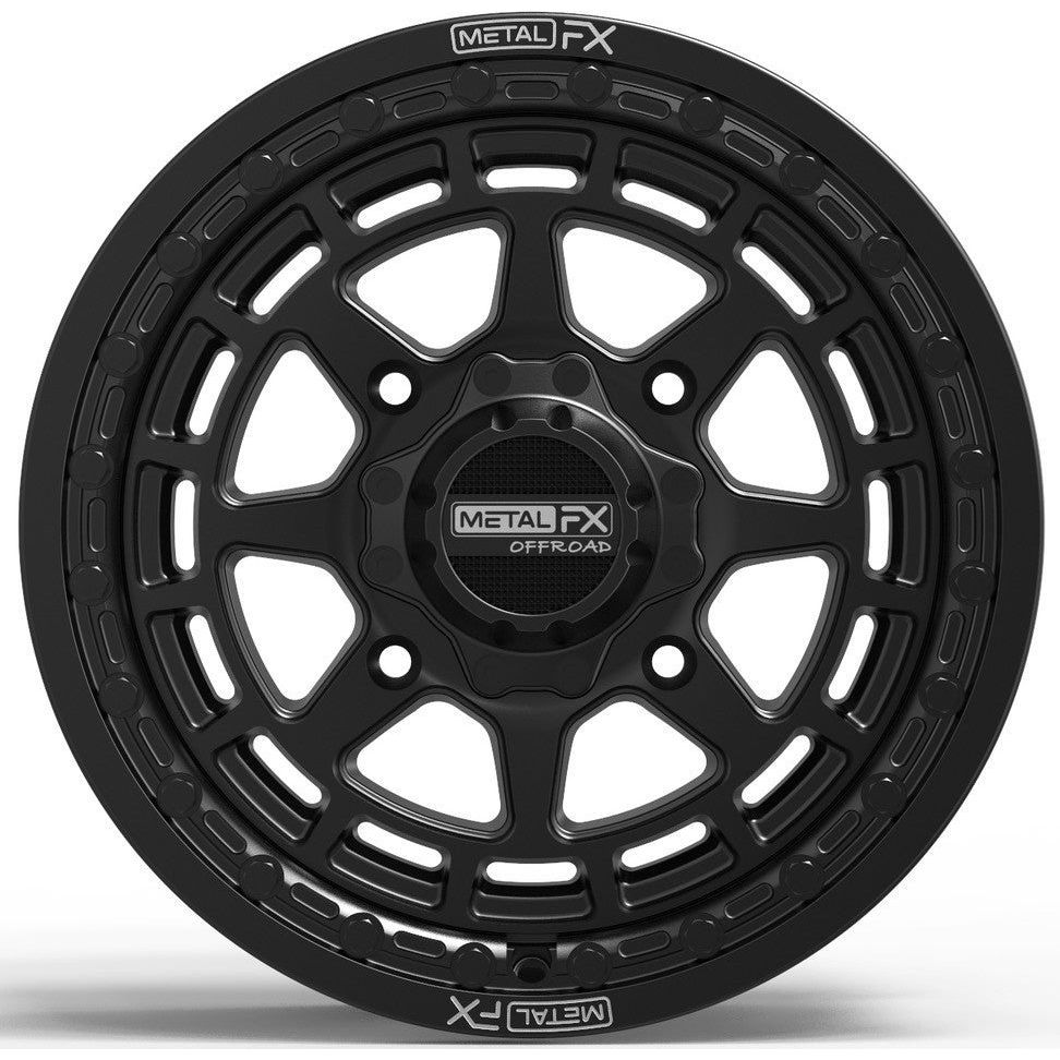 OUTLAW BEADLOCK WHEEL (SATIN BLACK)-Wheels-Metal FX Offroad-15x6-4x137-Black Market UTV