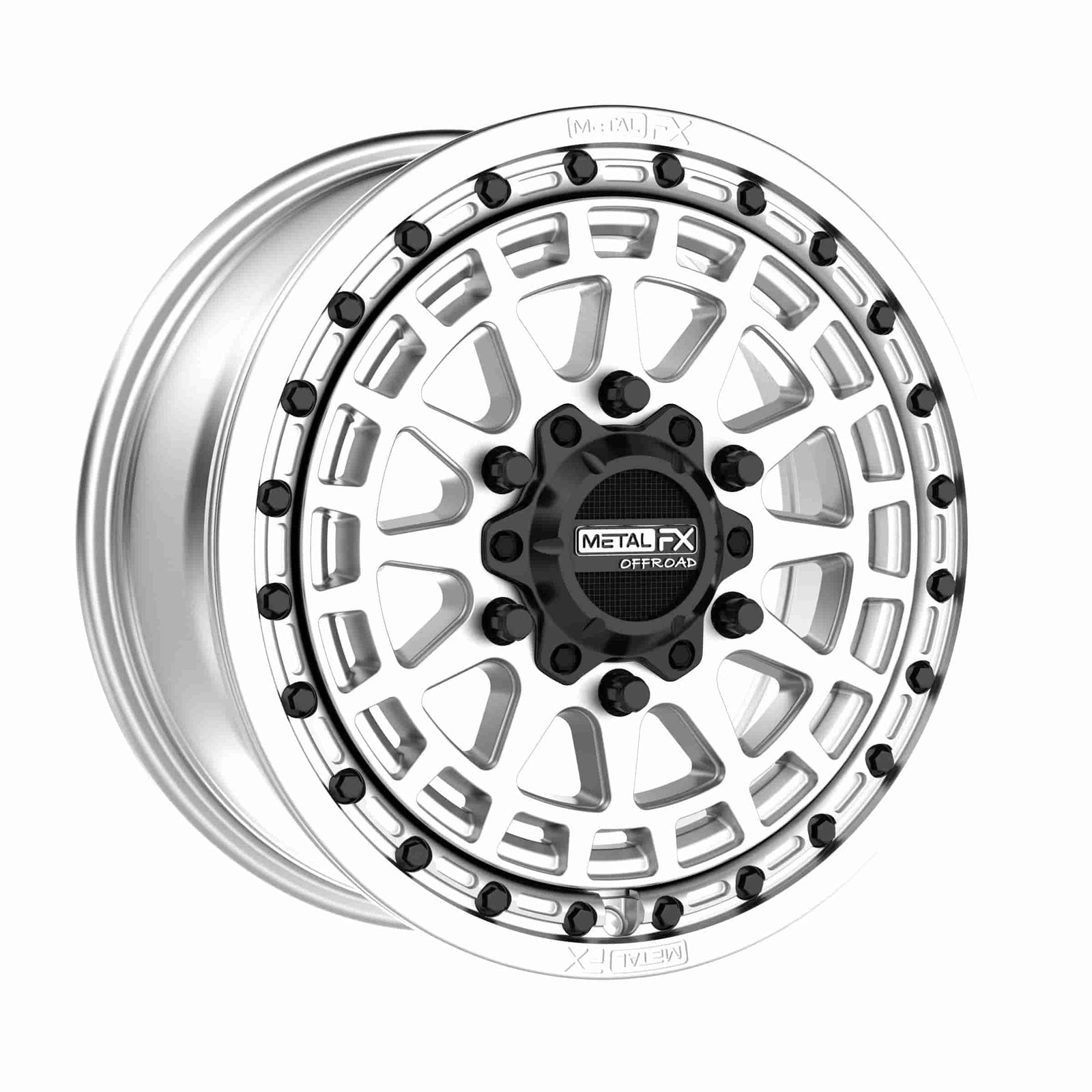 Outlaw 6R Beadlock | Raw-Wheels-Metal FX Offroad-15x7 | +61mm/6+1 | 6x5.5 | 78549 (Maverick R)-Black Market UTV