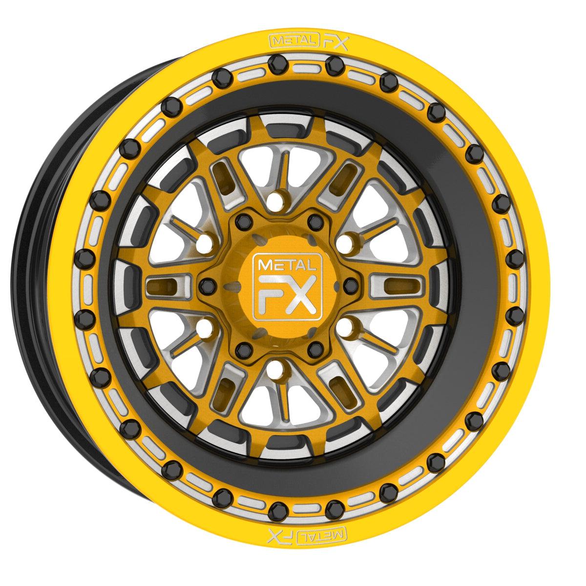 DESTROYER 6R | FORGED 3-PIECE | BEADLOCK | CUSTOM-Wheels-Metal FX Offroad-15x8 | 3.5+4.5 | 6x5.5 (Maverick R)-FINISH-Black Market UTV