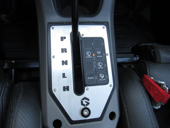 POLARIS PRO R &amp; TURBO R SHIFT GATE-Shift Gate-Geiser-Raw/Raw-Standard-Black Market UTV