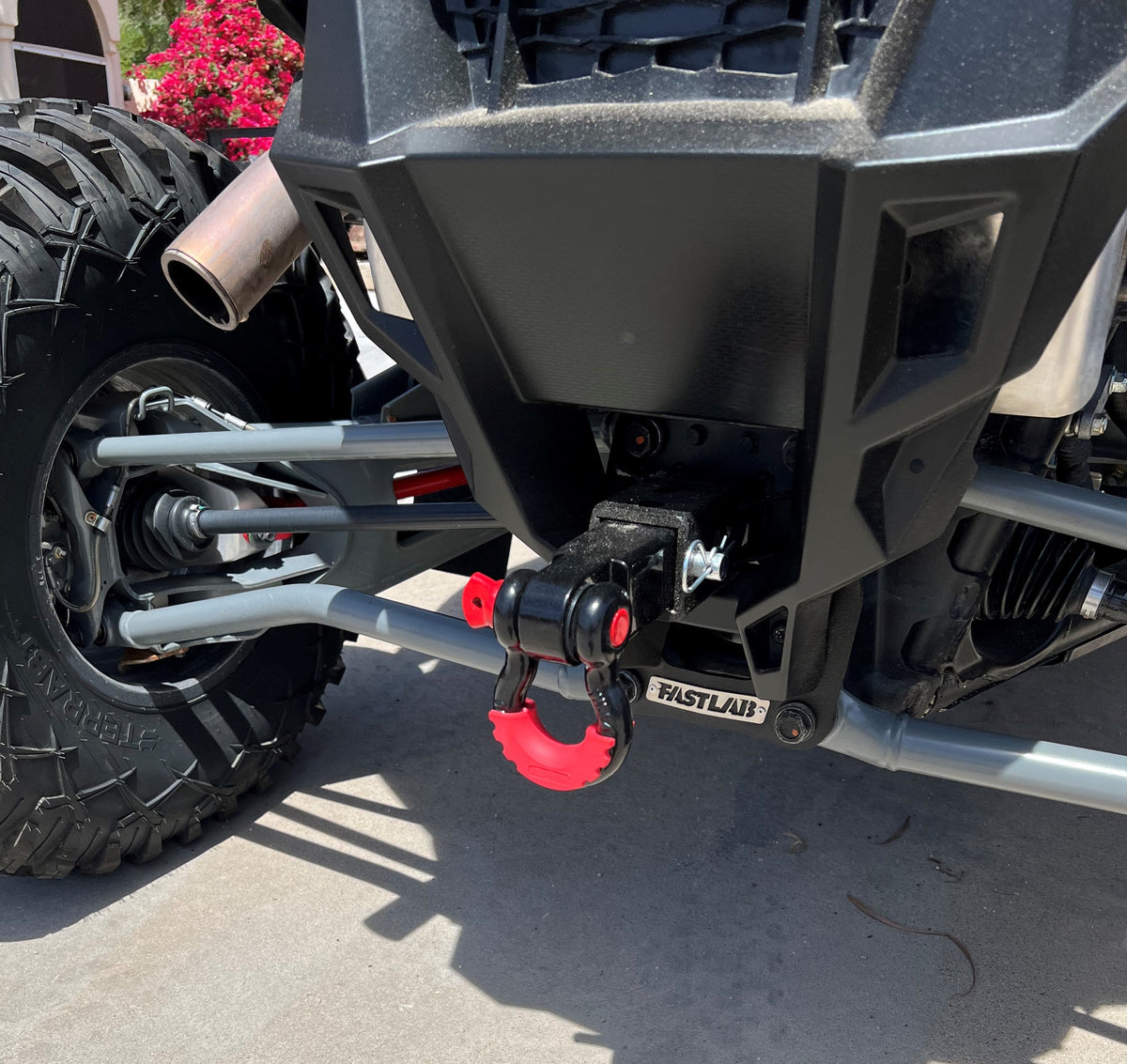 FastLab RZR Turbo R & Pro R Radius Rod Hitch Pull Plate-RZR Suspension-FastLab UTV-BLACK-Black Market UTV