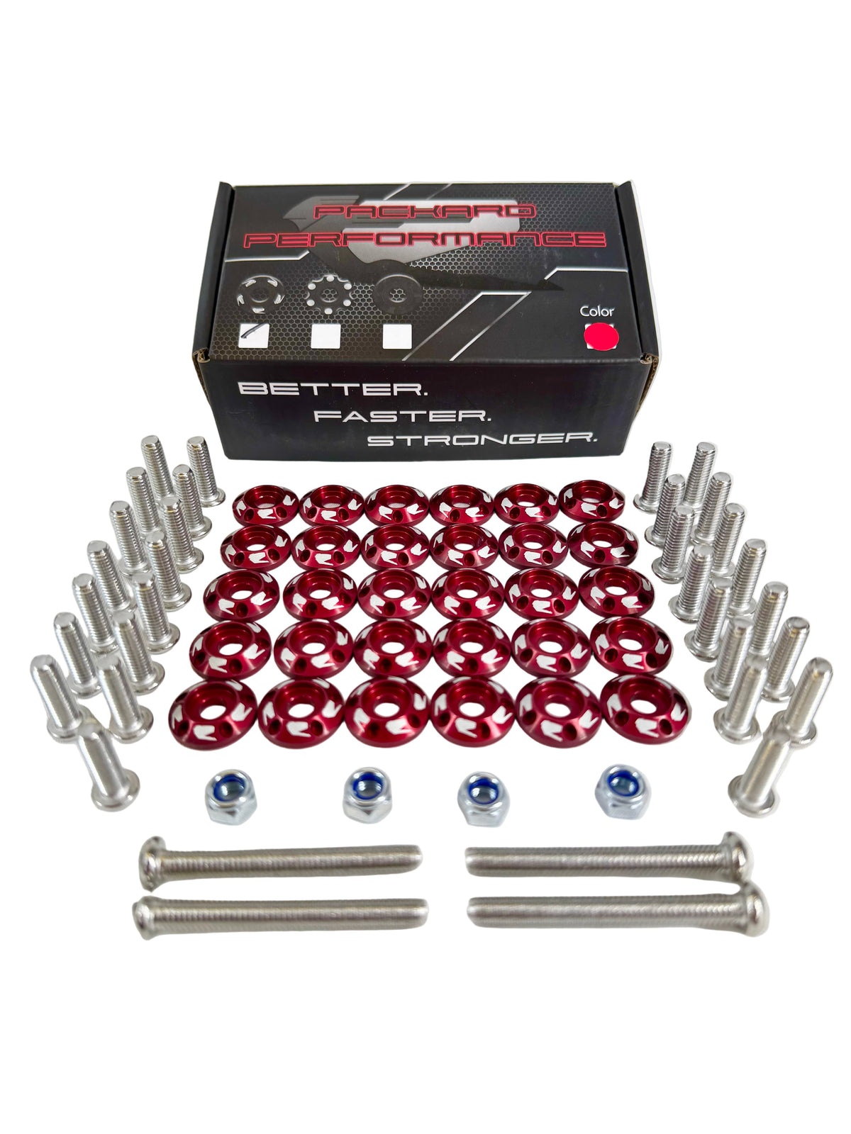 Packard Performance Billet Fender washers V1 30pcs-Accessories-Packard Performance Dealer-black-Black Market UTV