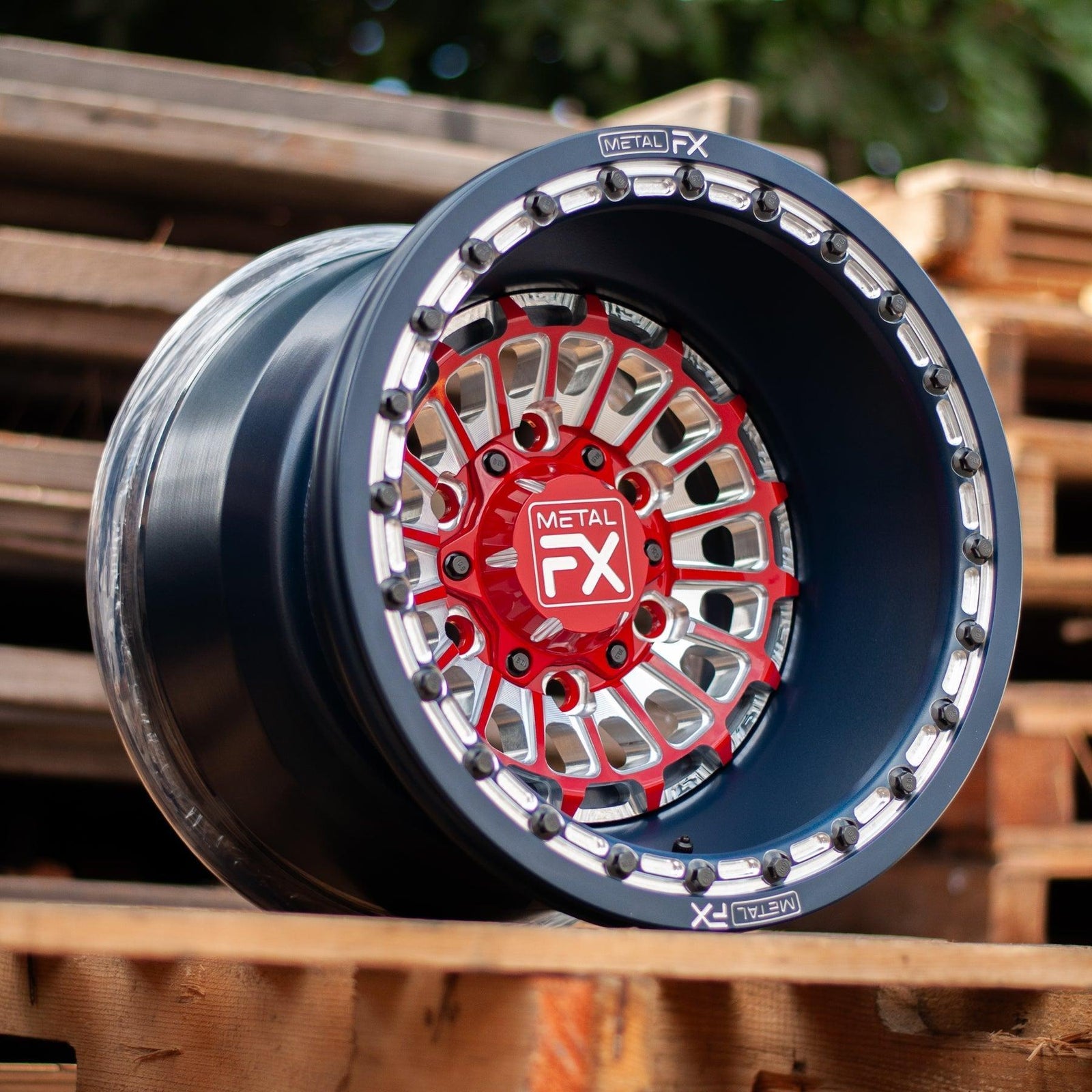 Delta 6R Forged Beadlock Wheel (3-Piece)-Wheels-Metal FX Offroad-15x8 | -13mm/3.5+4.5 |6x139.7-RAW-Black Market UTV